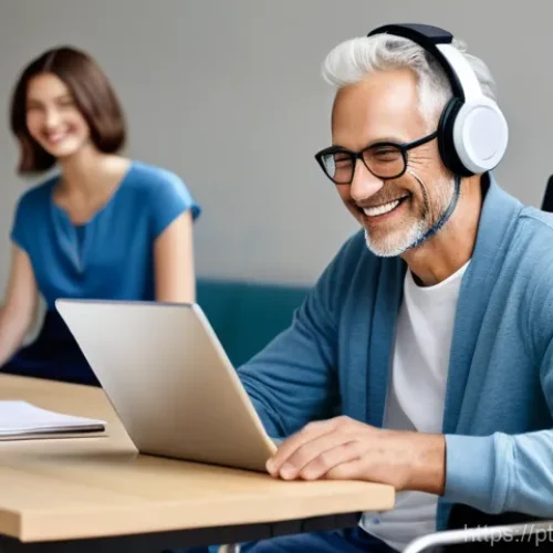 인지능력 증강 기술의 성공적인 구현 사례 - **Prompt 1: Restored Connection through BCI Technology**
    "A heartwarming scene depicting an adul...